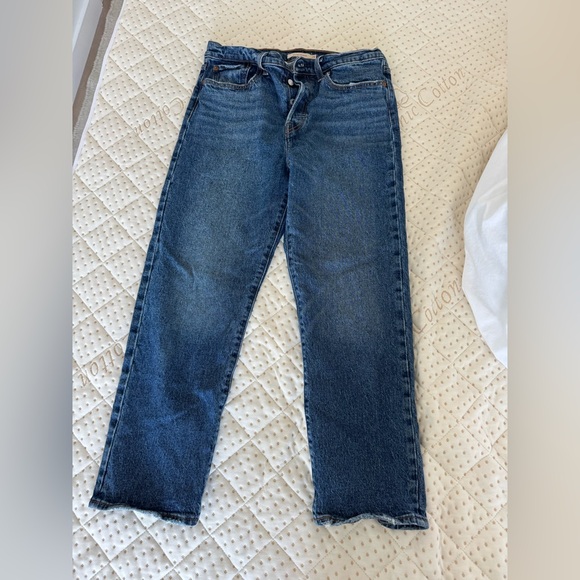 Levi's Blue Denim Wedgie Straight Jeans - Picture 1 of 3